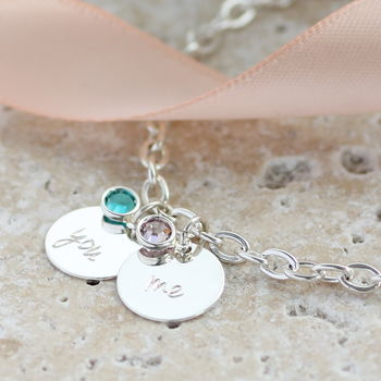 You And Me Birthstone Charm Bracelet, 2 of 7