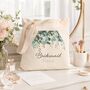 Personalised Botanical Bridesmaid Tote Bag Gift, thumbnail 5 of 6