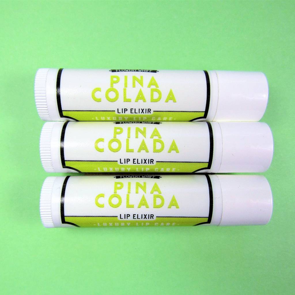 Pina Colada Cocktail Lip Balm By Flowery Whiff