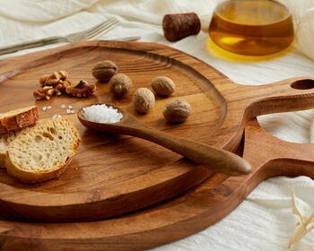 Alma Natural Wood Round Serving Board Set, 4 of 4