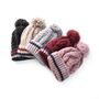 Fur Lined Bobble Beanie Hat Chemo Headwear, thumbnail 4 of 7