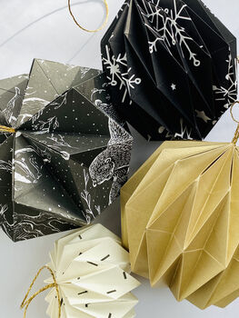 Fold Your Own Origami Urchin Baubles, 12 of 12