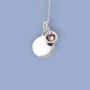 Genuine Alexandrite Cz Necklace In Sterling Silver, thumbnail 3 of 12