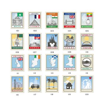 Personalised Travel Destination Stamp Print, 10 of 11