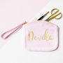 Personalised Organic Canvas Pouch With Metallic Name, thumbnail 1 of 5