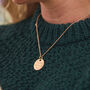 Personalised Birthstone Chain And Disc Necklace, thumbnail 4 of 8