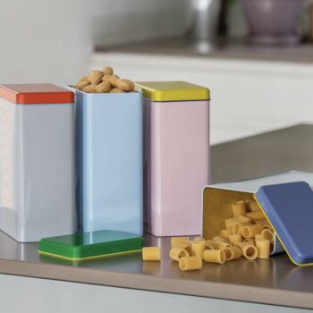 Set Of Four Colourful Storage Tins, 2 of 4
