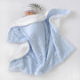 Personalised Blue Bobble Sherpa Baby Blanket, thumbnail 1 of 7