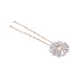 Swarovski Crystal Pearl Flower Wedding Hair Pins Set, thumbnail 2 of 3