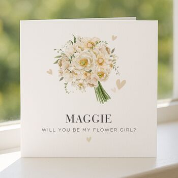 Personalised Will You Be My Flower Girl Card, 4 of 8