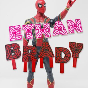 Spiderman Inspired Cake Letters, 5 of 8