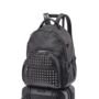 Joy Xl Covered Stud Black Leather Backpack, thumbnail 9 of 12