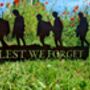 Lest We Forget Soldier Garden Ornament Decoration, thumbnail 2 of 5