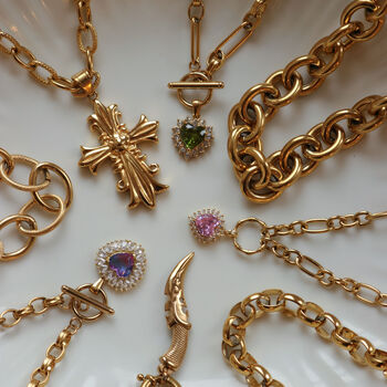 Peridot Crystal Heart Pendant Necklace, 2 of 8