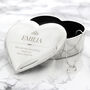 The Ultimate Keepsake: Personalised Heart Trinket Box And Necklace, thumbnail 1 of 8
