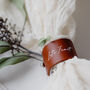 Personalised Leather Napkin Ring, thumbnail 1 of 6