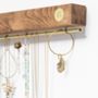Personalised Oak And Brass Jewellery Stand, thumbnail 6 of 7