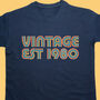 Personalised Adults Vintage Age T Shirt, thumbnail 1 of 6