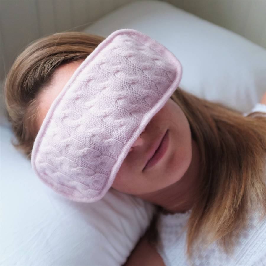 Cashmere Lavender Filled Eye Mask By Plum & Ivory