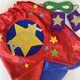 Rainbow Superhero Cape For Kids, thumbnail 1 of 7