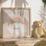 Personalised Name Chasing Butterflies Nursery Print, thumbnail 2 of 3