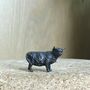Miniature Bronze Highland Cow Sculpture, thumbnail 5 of 12