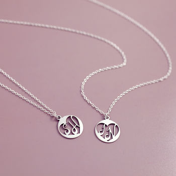 Anniversary Sterling Silver Initial Necklace, 9 of 12