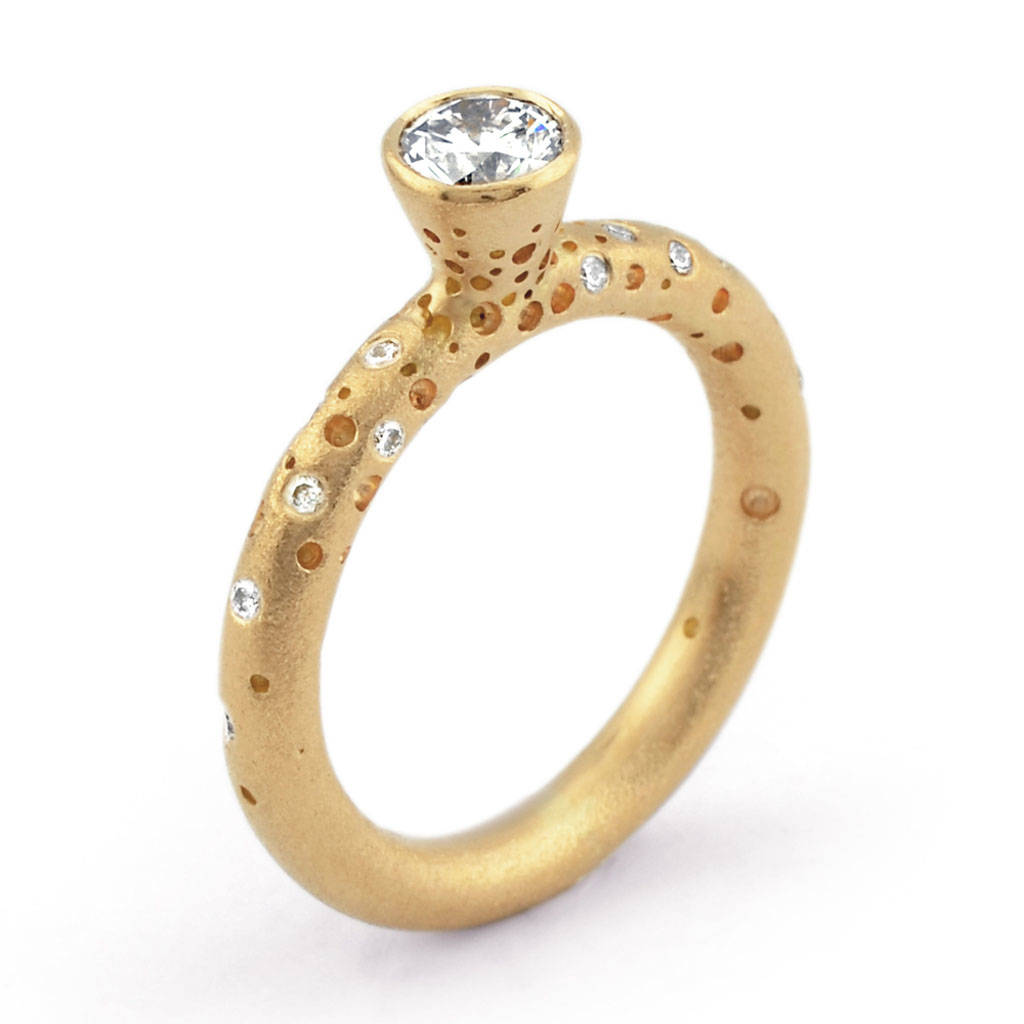 18ct Gold Solitaire Diamond Ring, 1 of 5