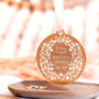 Personalised Gold Acrylic Memorial Ornament, thumbnail 5 of 5