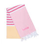 Personalised Stripy Hammam Bath, Beach And Gym Towels, thumbnail 2 of 6
