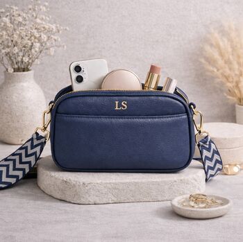 Personalised Lola Embossed Faux Leather Cross Body Bag, 3 of 5