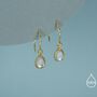 Mermaid Crystal Drop Hook Earrings In Sterling Silver, thumbnail 2 of 11