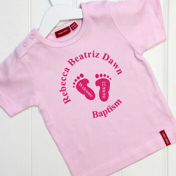 Personalised Baby Feet Babygrow/T Shirt, 3 of 10