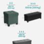 Foldable Storage Ottoman Footrest Bench, thumbnail 2 of 9