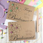 Personalised Will You Be My Bridesmaid Card, thumbnail 1 of 6