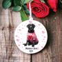 Personalised Black Labrador Love Decoration, thumbnail 1 of 2