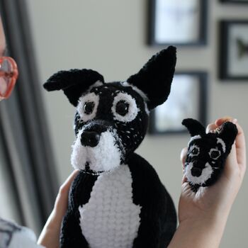Personalised Crocheted Cuddly Toy Of Your Dog, 8 of 12