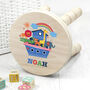 Personalised Kid’s Noah's Ark Wooden Stool, thumbnail 1 of 5