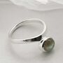 Sterling Silver Gemstone Stacking Rings, thumbnail 4 of 8