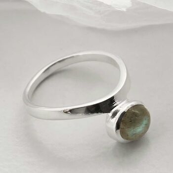Sterling Silver Gemstone Stacking Rings, 4 of 8