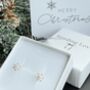 Snowflake Stud Earrings Christmas Gift For Her, thumbnail 10 of 10