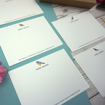Aviary Collection Personalised Correspondence Cards, 7 of 12