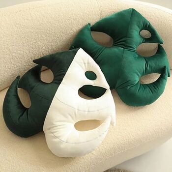Luxury Velvet Hand Filled Leaf Cushions, 4 of 8