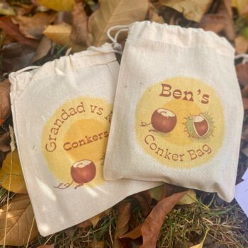 Personalised Conkers Bag And Game Set, 6 of 6