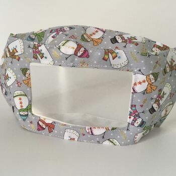 Christmas Print Accessible Clear Face Mask, 6 of 6