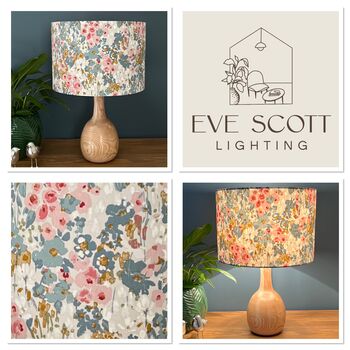 Ennerdale Summer Floral Drum Lampshades, 9 of 9