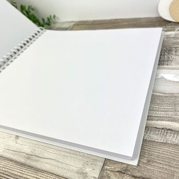Personalised Wedding Script Text Memory Scrapbook / Guest Book, 5 of 6