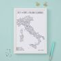 Personalised Italy Pinboard Map With Pins, thumbnail 1 of 10