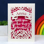 Personalised Papercut 'Be my Godmother?' Card, thumbnail 1 of 3