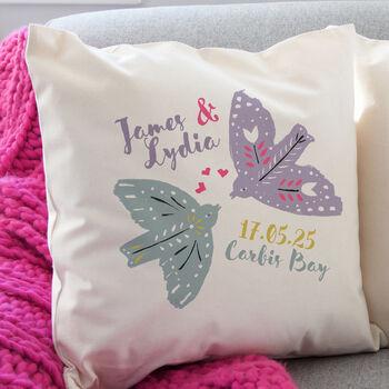 Personalised Love Birds Cushion, 2 of 2